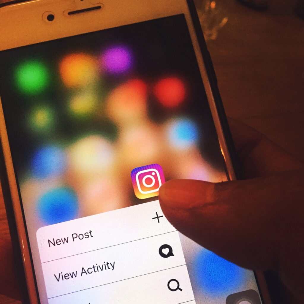 Foto aplicación instagram móvil